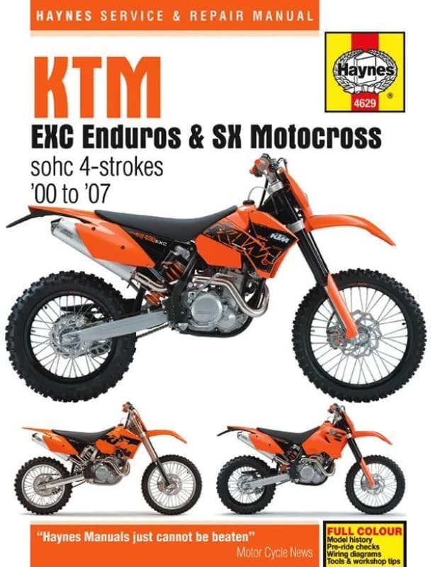 4629 - Haynes Service Manual For KTM EXC250 Racing 2002-2006 4629