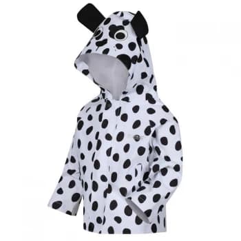 Regatta Kid's Animal Waterproof Shell Character Jacket - White/BlkDog