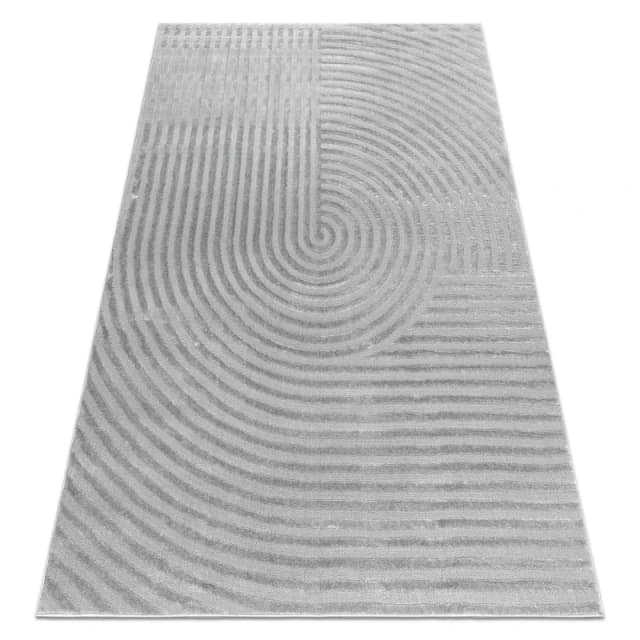 RugsX Carpet Balance 1921 Grey - Geometric, Structural, Glamour 80X150 Cm