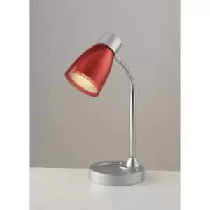 Lampe de table Arkimede Rouge ampoules 36cm