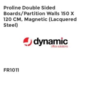 Dynamic Proline Double Sided Boards/Partition Walls 150 x 120cm, Magnetic (Lacqu
