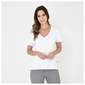 Firetrap Blackseal V Neck Tee - White