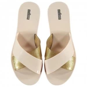 Melissa Essential Sliders - Ivory Gold Glit