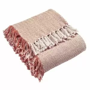 Jasper Herringbone Throw Brick