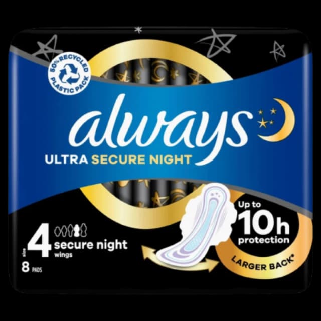 Always Ultra Secure Night Size 4 - 8 pcs SecureN-440652