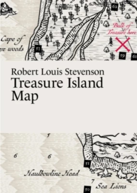 Robert Louis Stevenson, Treasure Island Map Fold-out book or chart