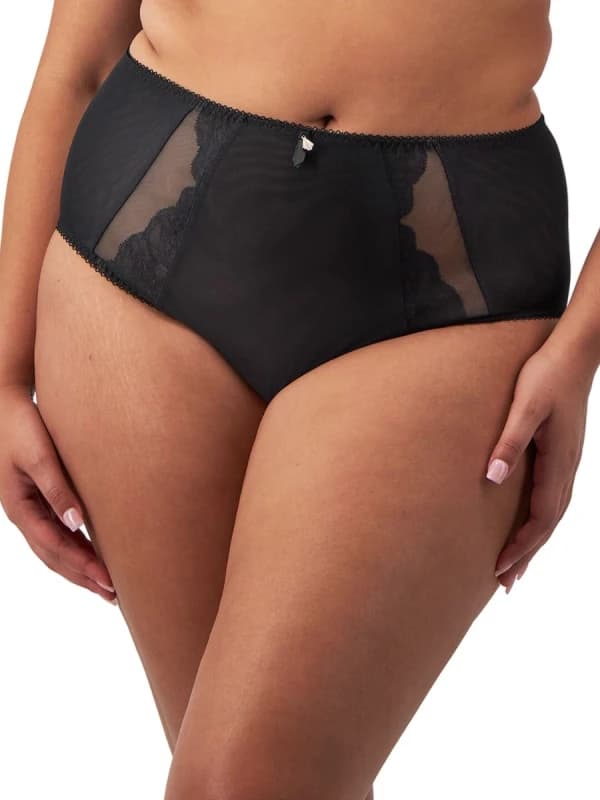 Elomi Womens Cate Allure Full Brief in Black Size: 18 Black Female 18