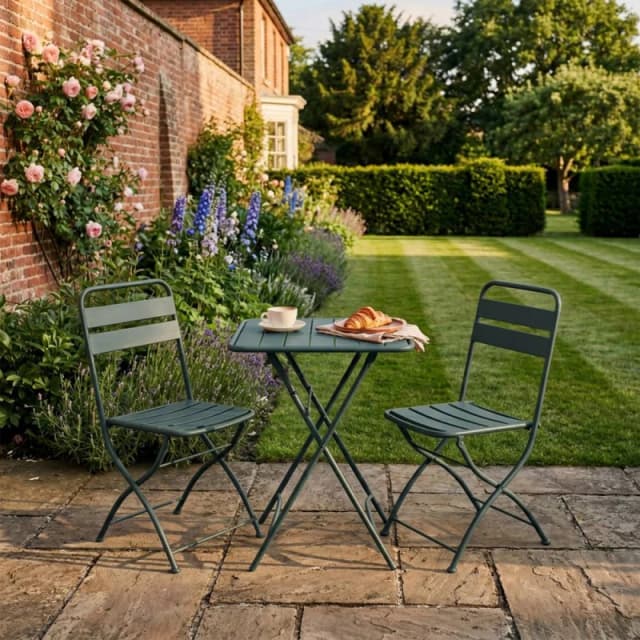 Artemis Home Colourways Vibrant Folding Patio or Balcony Set in Green Green Unisex