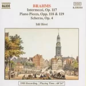 Piano Pieces Opp 117 118 & 119 by Johannes Brahms CD Album