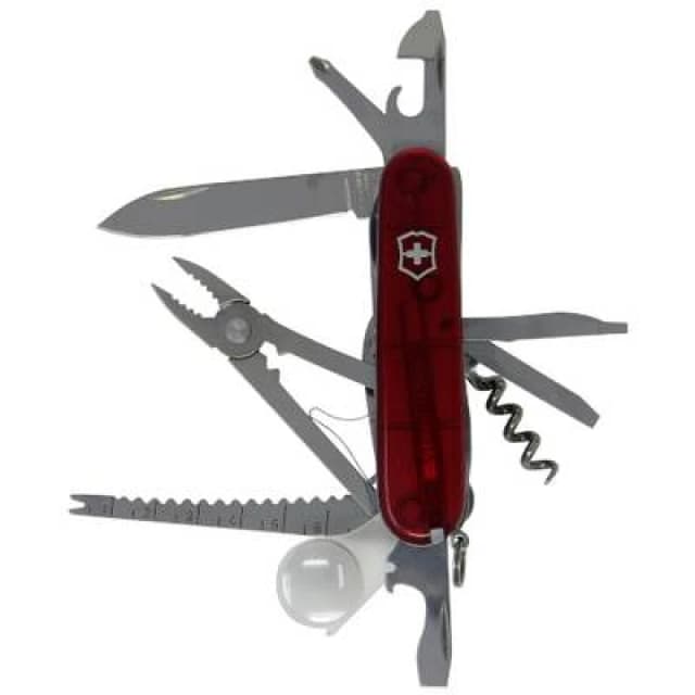 Victorinox Victorinox SwissChamp 1.6795.T Swiss army knife No. of functions 33 Red (transparent) 1.6795.T