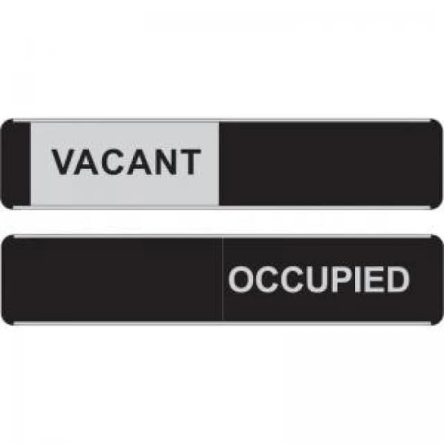 Stewart Superior Seco Sliding Sign VACANT/OCCUPIED Door Sign Self Adhesive 255 x 52mm - OF165 OF165