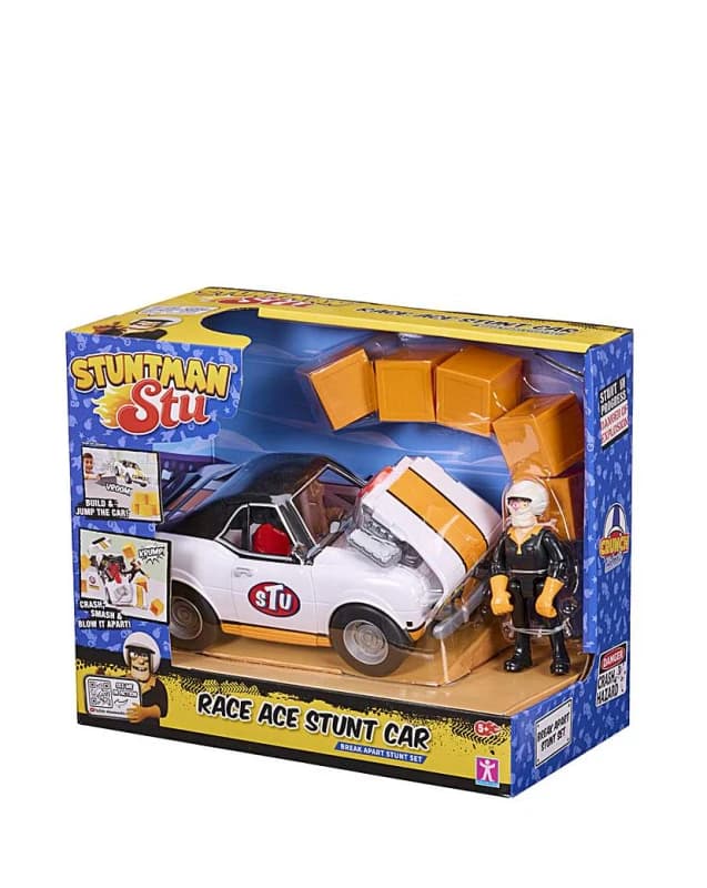 Stuntman Stu Stuntman Stu Race Ace Stunt Car - Stuntman Stu Male RN53001
