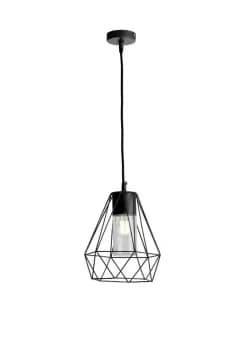 MANDALA Outdoor Pendant Ceiling Light Black, IP44 29.5cm