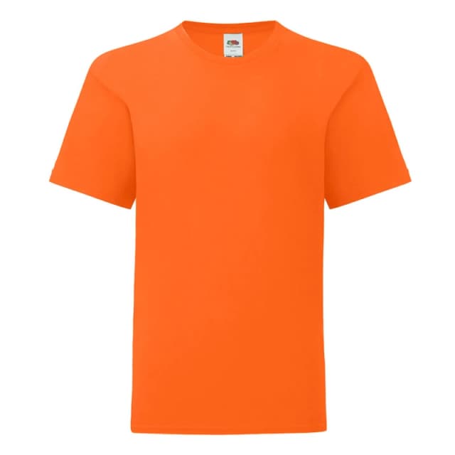 Fruit of the Loom Basic T-Shirt in Orange Size: 12-13 Years Orange Unisex 12-13 Years
