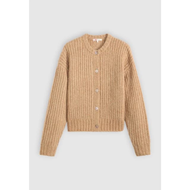 Levis Womens Luna Soft Knit Cardigan Heather Caraml female 10 (S)