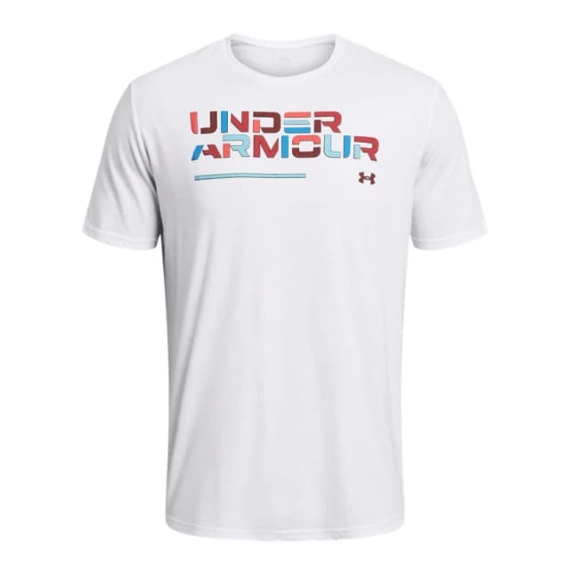 Under Armour ColorBig Logoock Wordmark T-Shirt - White White XS