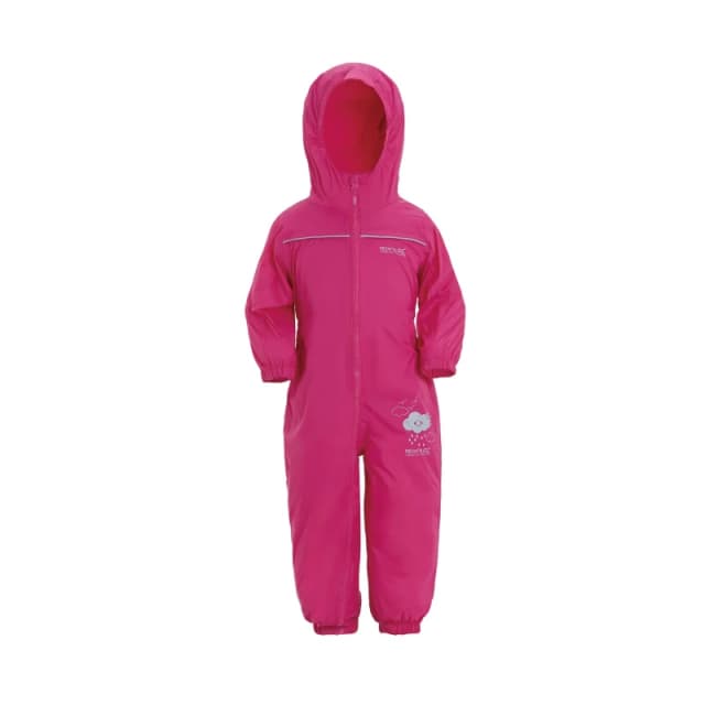 Waterproof suit for children Regatta Puddle IV Rose Unisex 3/4 ans