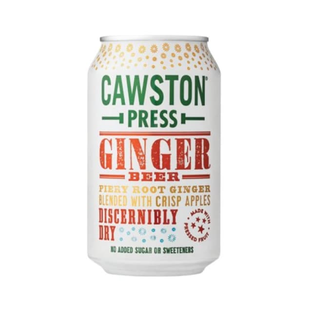 Cawston Press Ginger Beer Fizzy Drink 330ml (24 Pack) CANS104