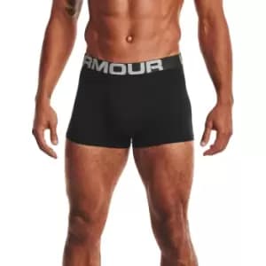 Under Armour Mens Charged Cotton 3" 3 Pack Boxer Shorts L- Waist 34-36'