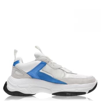 Calvin Klein Jeans Marvin Mesh Trainers - White/Blue