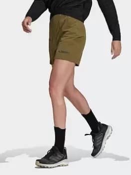 adidas Terrex Zupahike Hiking Shorts, Black, Size 10, Women