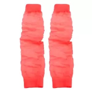 Ladies/Womens Neon Leg Warmers (1 Pair) (One Size) (Neon Orange)