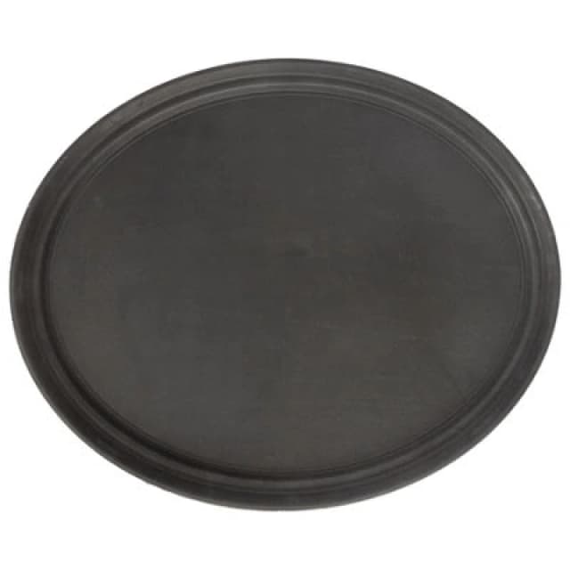 Argon Tableware Oval Non-Slip Serving Tray - 79cm x 66cm - Black Black