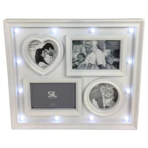 White LED 4 Photo Frame