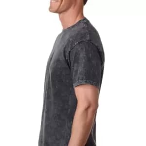 Colortone Mens Mineral Wash Short Sleeve Heavyweight T-Shirt (M) (Navy)