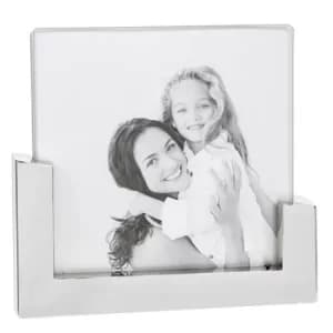 Modern Silver Easel Frame 4x4