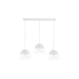 Solo Bar Pendant Ceiling Light White, 60cm, 3x E27