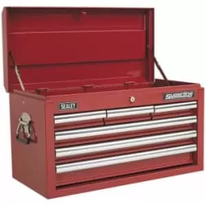660 x 315 x 375mm red 6 Drawer Topchest Tool Chest Lockable Storage Unit Cabinet