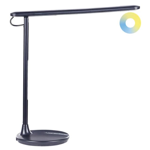 Beliani LED Desk Lamp Draco With Dimmer Metal Black