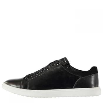 Soviet Leiden Mens Trainers - Black/White