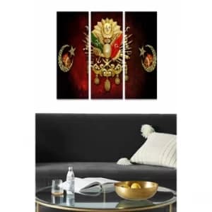 MDFTK1 Multicolor Decorative MDF Painting (3 Pieces)