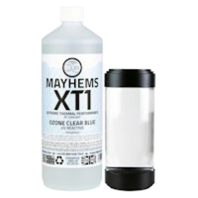 Mayhems - PC Coolant - XT1 Premix - Thermal Performance Series, UV Fluorescent Blue, 1 Litre, Ozone Clear Blue