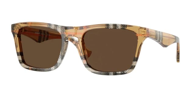 Burberry Man Burberry BE4434 414673 Sunglasses Acetate Brown Brown Squared Normal Brown Sunglasses Man Acetate