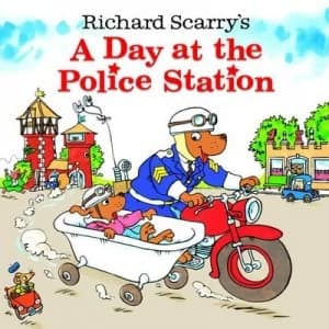 A Day at the Police Station by Richard Scarry Book