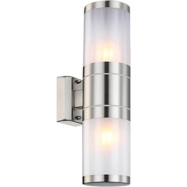 Netlighting Xeloo Outdoor Up Down Wall Lamp Stainless Steel IP44 2x E27 in Grey Grey Unisex