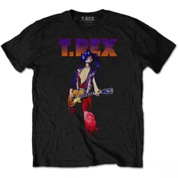 T-Rex - Rockin' Unisex Small T-Shirt - Black