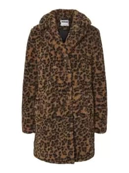 NOISY MAY Teddy Jacket Women Brown