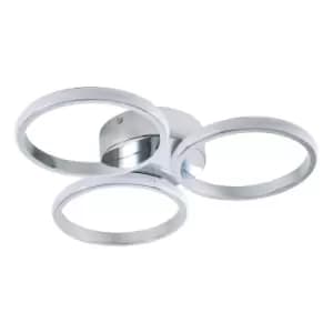 Spa Chios LED Circular Ceiling Light 26W Cool White Chrome