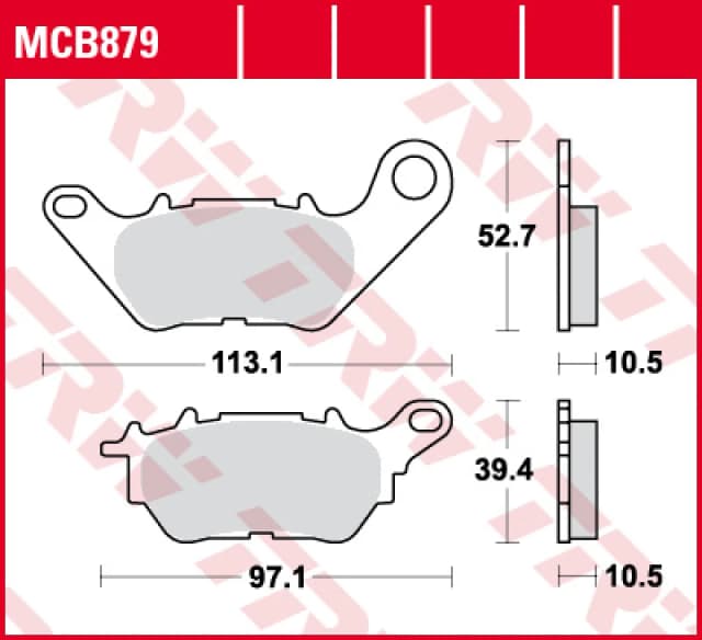 TRW Lucas Brake pad MCB879