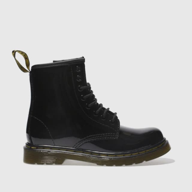 Dr. Martens Kids 1460 Junior Patent Leather Ankle Boots Black Baby 28 (10);35 (2.5 to 3);34 (2);33 (1);32 (13.5);30 (11.5);29 (11)