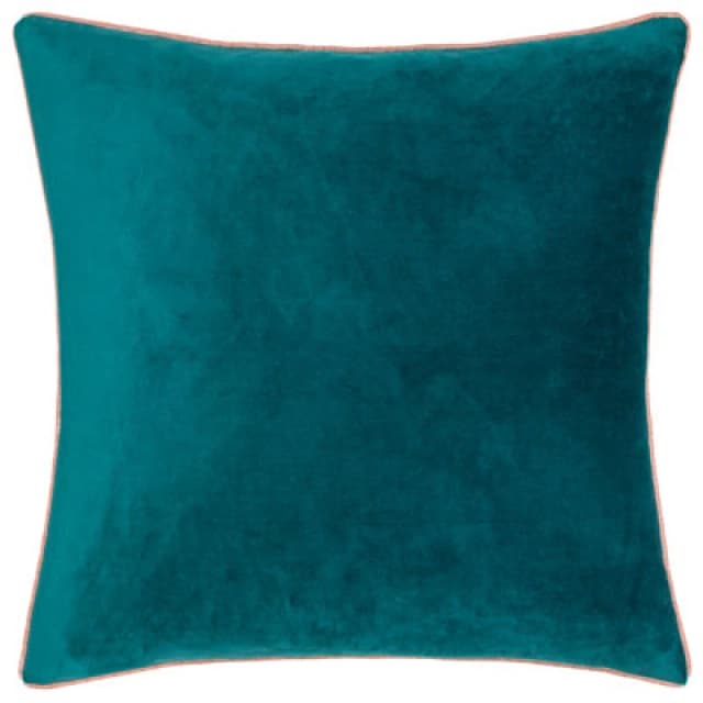 Furn Furn Meridian Velvet Cushion in Teal Size: 45cm x 45cm Teal 45cm x 45cm Unisex 5025532353719
