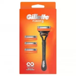 Gillette Fusion 5 Manual Razor and 4 Blades Special Pack