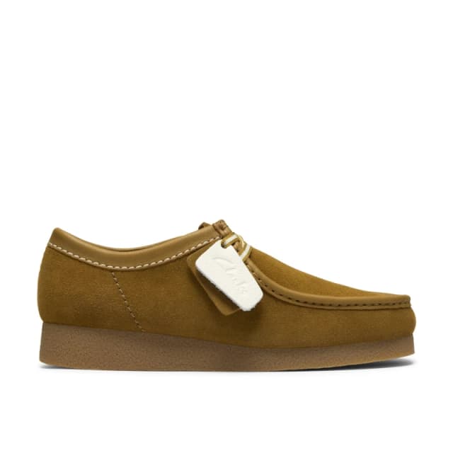 Clarks Mens Wallabee Moc Toe Formal Shoes Ochre Suede male 11 (46)