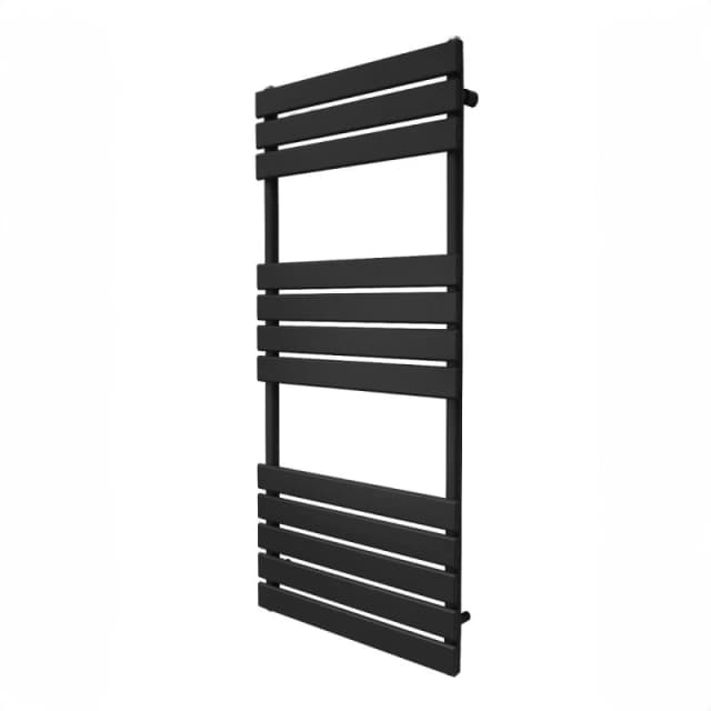 Monstershop Flat Panel Towel Radiator - 1200Mm X 500Mm - Black 213140