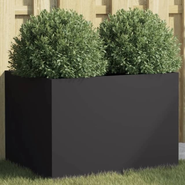 VIDAXL Planter Black 62x47x46cm Steel Vidaxl 8721012364592
