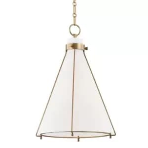 Eldridge 1 Light A Pendant Brass, Glass